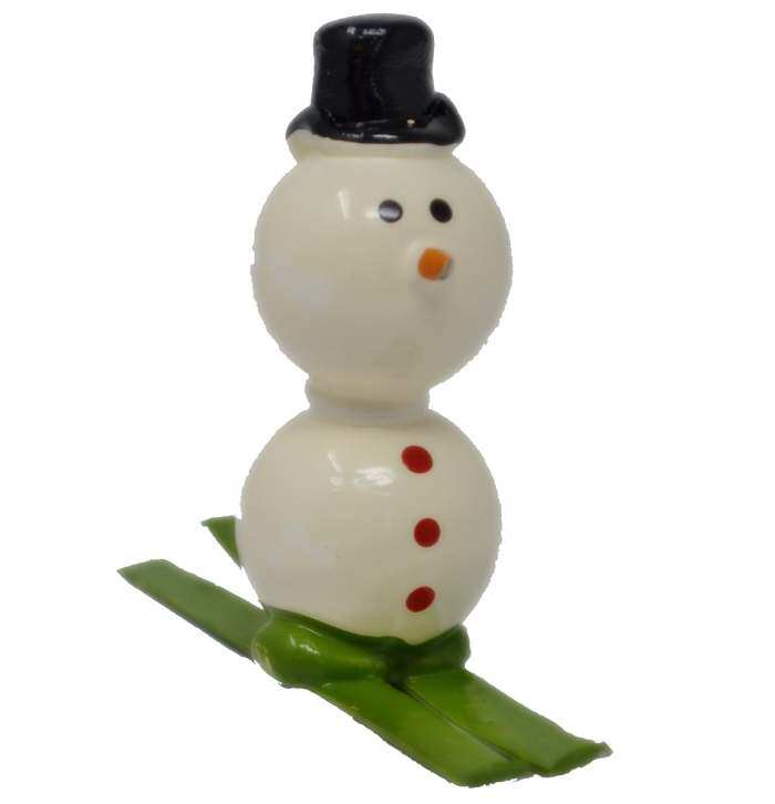 Marble Snowman on Skis